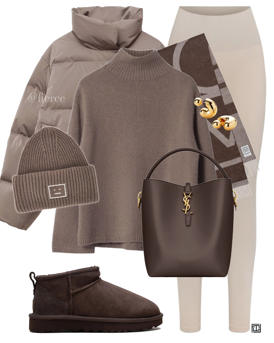 taupe beige puffer jacket cream leggings chocolate brown mini ugg boots taupe beige jumper brown scarf beanie hat casual comfy weekend outfit travel coffee break 

 

#LTKuk #LTKwinter #LTKeurope