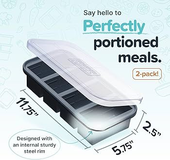Souper Cubes 1 Cup Silicone Freezer Molds - Easy Meal Prep Container and Kitchen Storage Solution... | Amazon (US)
