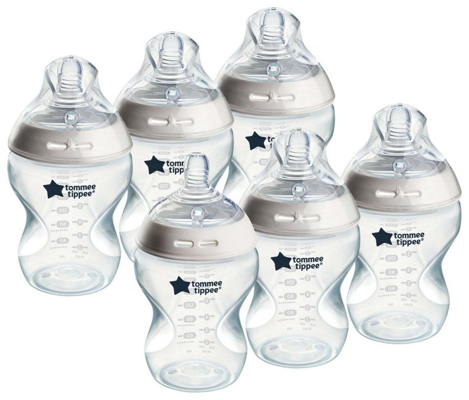 Tommee Tippee Natural Start Anti-Colic Baby Bottle Pack of 6 | argos.co.uk