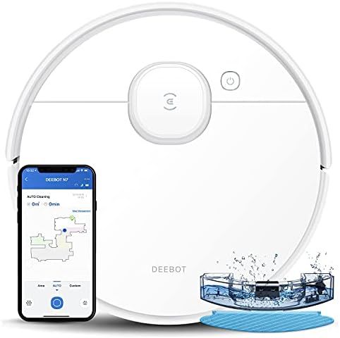 ECOVACS Deebot OZMO N7 Robot Vacuum and Mop Cleaner, Laser Navigation, Lidar-Assisted Object Avoidan | Amazon (US)
