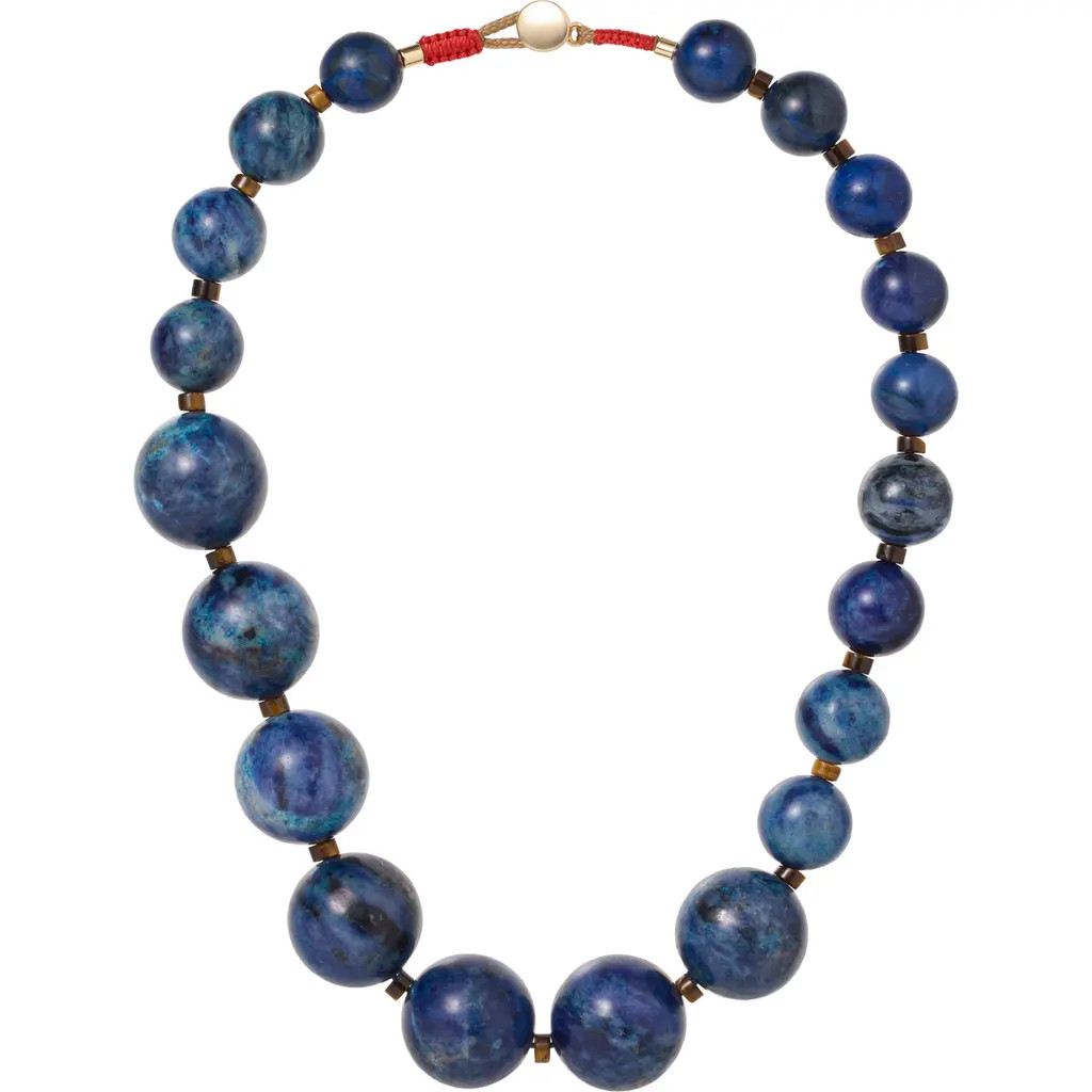 ROXANNE ASSOULIN The Very Big Bead Stone Necklace in Lapis at Nordstrom | Nordstrom
