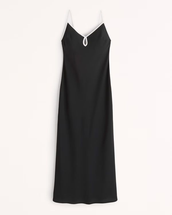 Keyhole Slip Maxi Dress | Abercrombie & Fitch (US)