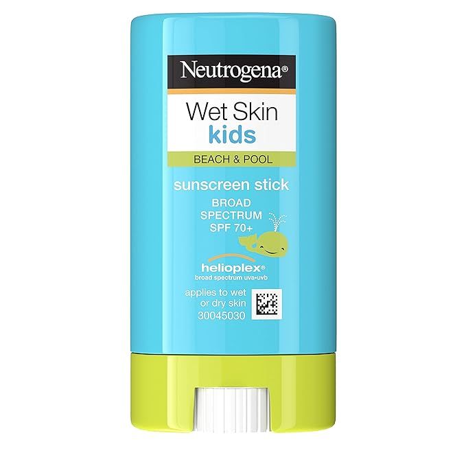 Neutrogena Wet Skin Kids Water Resistant Sunscreen Stick, Kids Sunscreen for Face and Body, Broad... | Amazon (US)