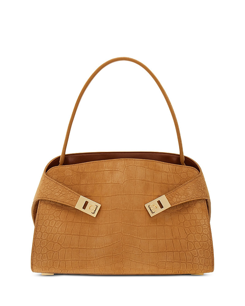 Ferragamo Hug Soft Suede Shoulder Bag | Bloomingdale's (US)