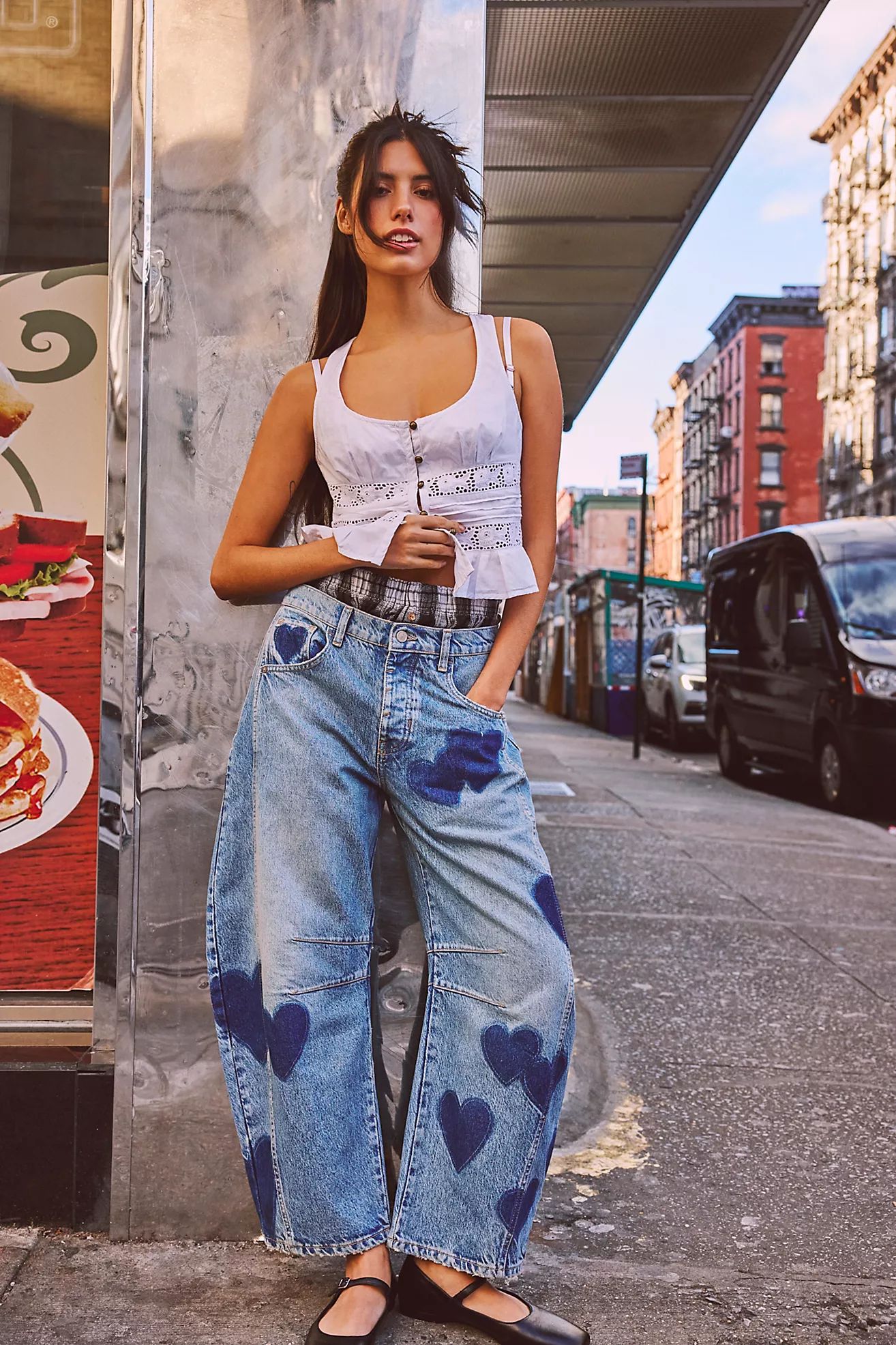 We The Free Lucky You Heart Jeans | Free People (Global - UK&FR Excluded)