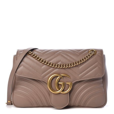 New Gucci Marmont Dusty Pink Leather GG Matelasse Flap Shoulder Bag 443496 | Walmart (US)