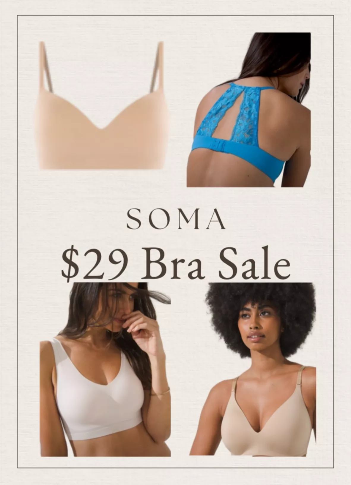 Shop Women's Bras on Sale - Bralettes, Wireless, Racerback & More - Soma