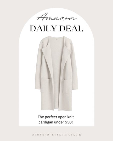 Amazon Daily Deal open knit 
cardigan #amazon #neutral #casualstyle

#LTKSeasonal #LTKsalealert #LTKFind