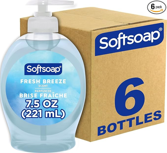 Softsoap Liquid Hand Soap, Fresh Breeze - 7.5 Fl Oz (Pack of 6) | Amazon (US)