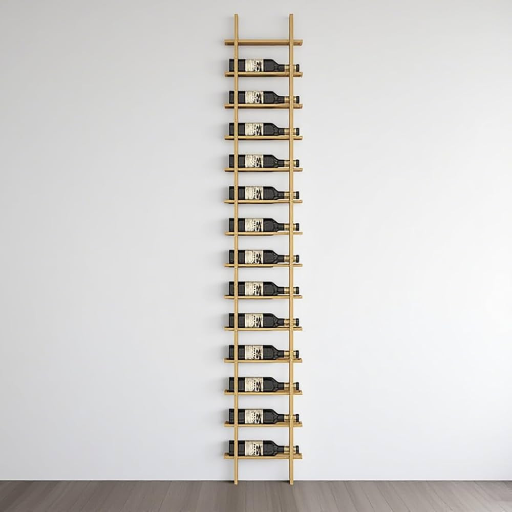 Large Wall Mount Wine Rack, Metal Wine Storage Holder,16 Tier 16 Bottle Wall Hanging Metal Wine B... | Amazon (US)