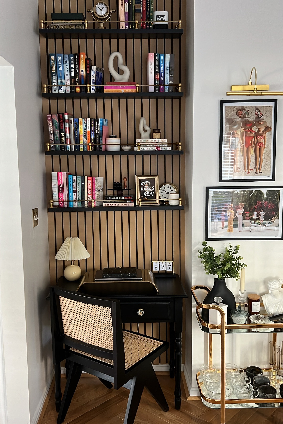 Slat wall desk nook and vintage design

#LTKhome