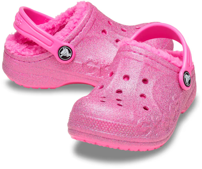 Toddler Baya Lined Glitter Clog | Crocs (US)