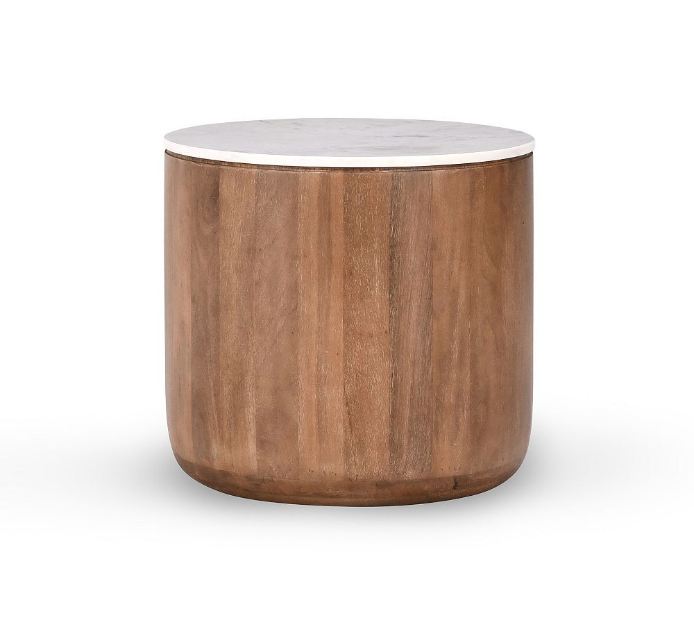 Mila Round Marble Side Table (22") | Pottery Barn (US)