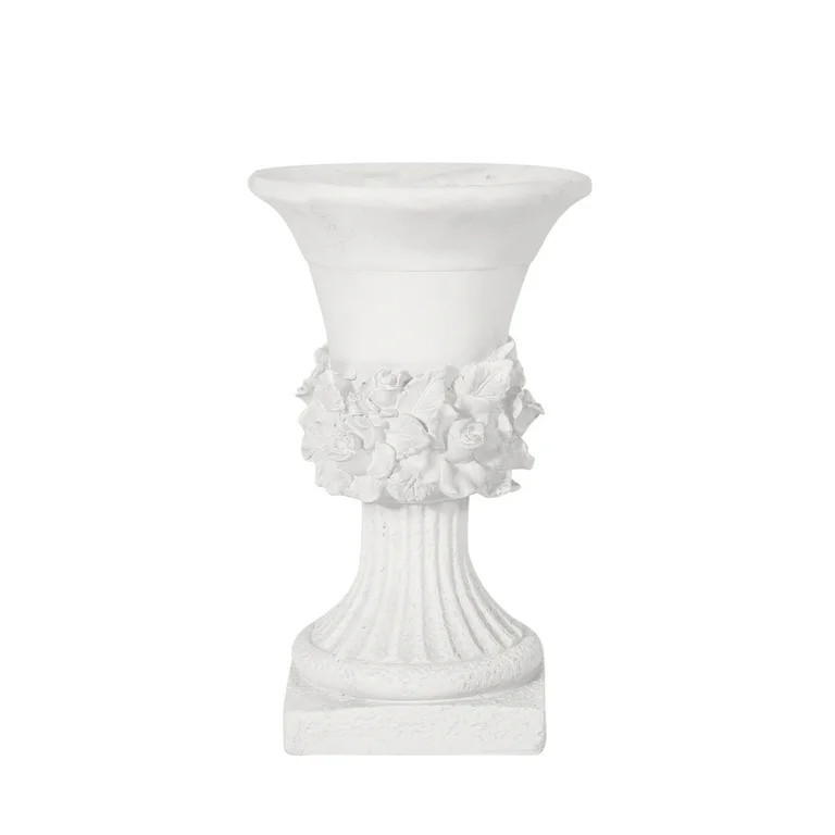Michaelia Garden Lightweight Concrete Urn Planter, Antique White | Walmart (US)