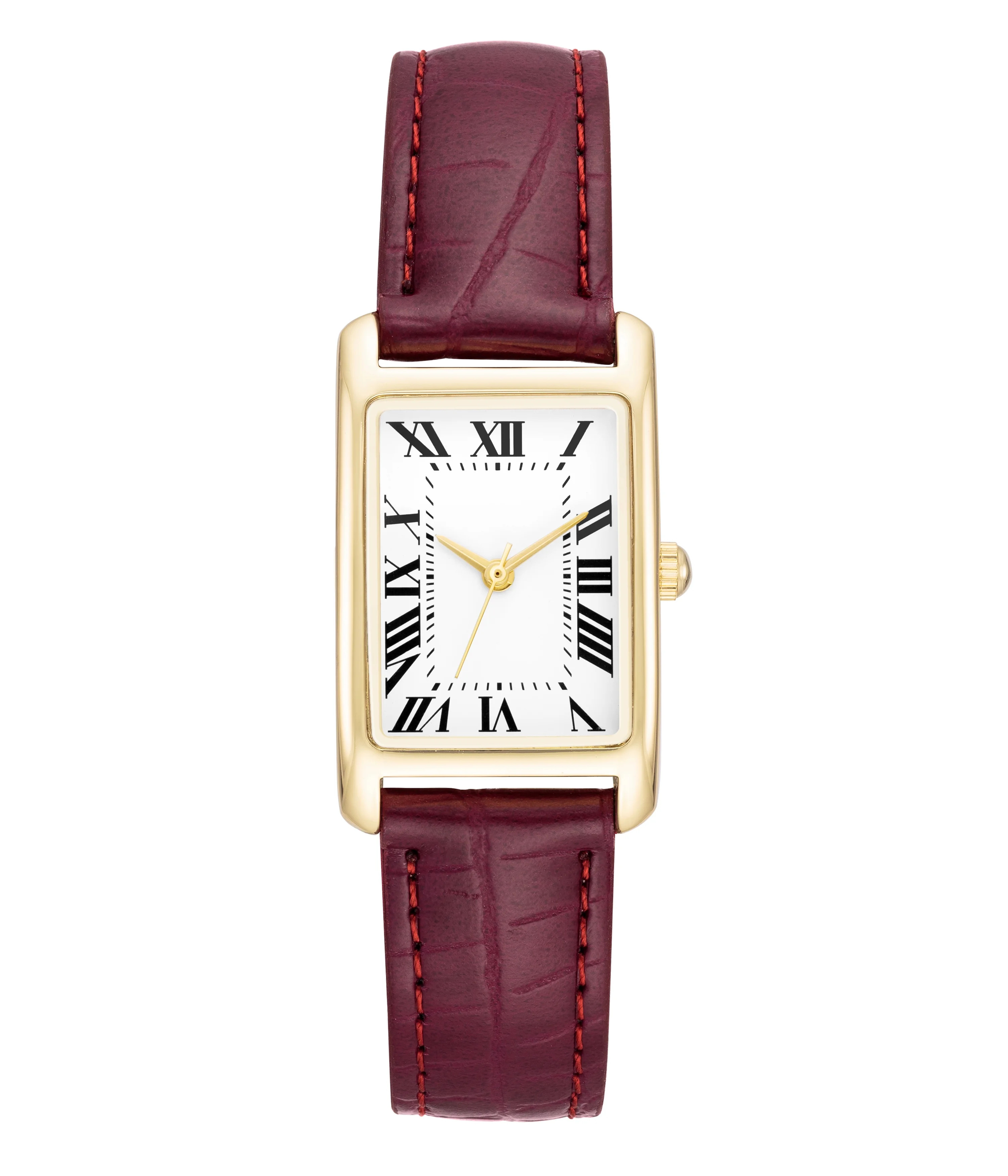 Time and Tru Gold Tone Ladies Watch with Leather Strap | Walmart (US)