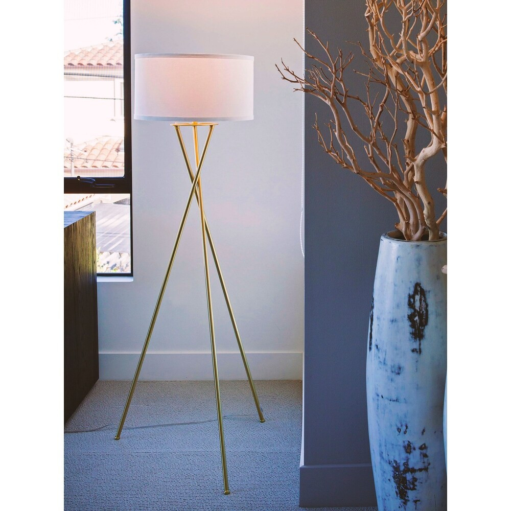 Brightech Jaxon LED Floor Lamp - Brass | Bed Bath & Beyond