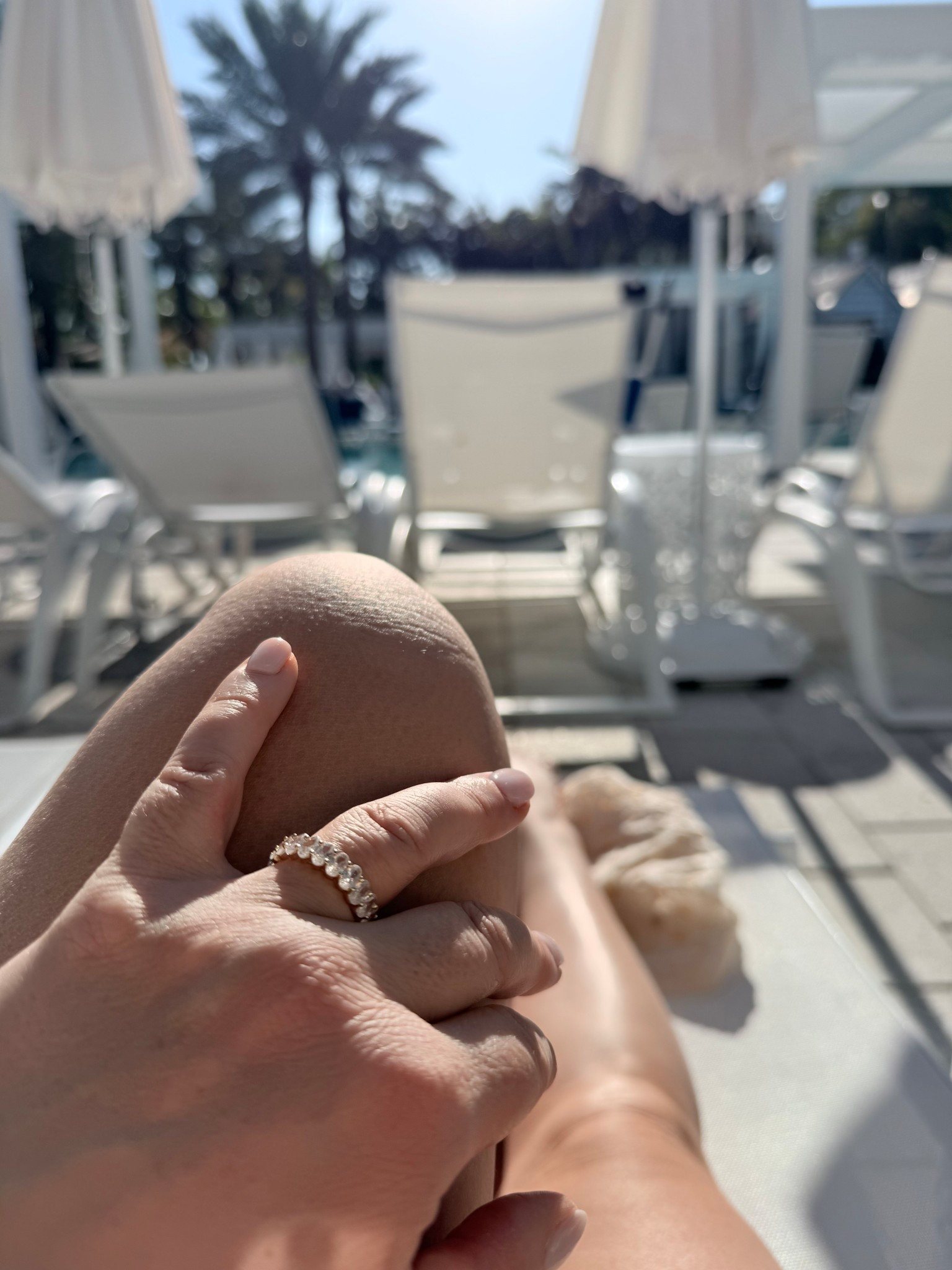 Ordered this ring to wear on vacay so I could leave my wedding rings at home. Can wear it in the water, spray it with sunscreen - all the beach vacay requirements! 

So many style options and this one was under $18!

#LTKootd