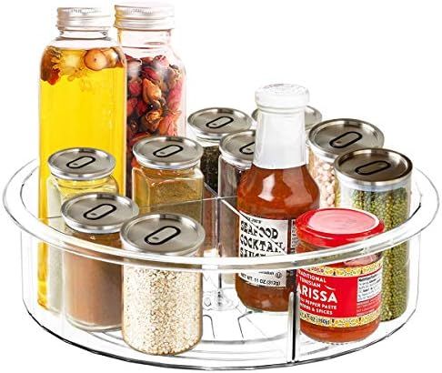 LBTING Lazy Susan Turntable, 12" Rotating Cabinet Organizer Revolving Spice Rack Spinner for Kitc... | Amazon (US)
