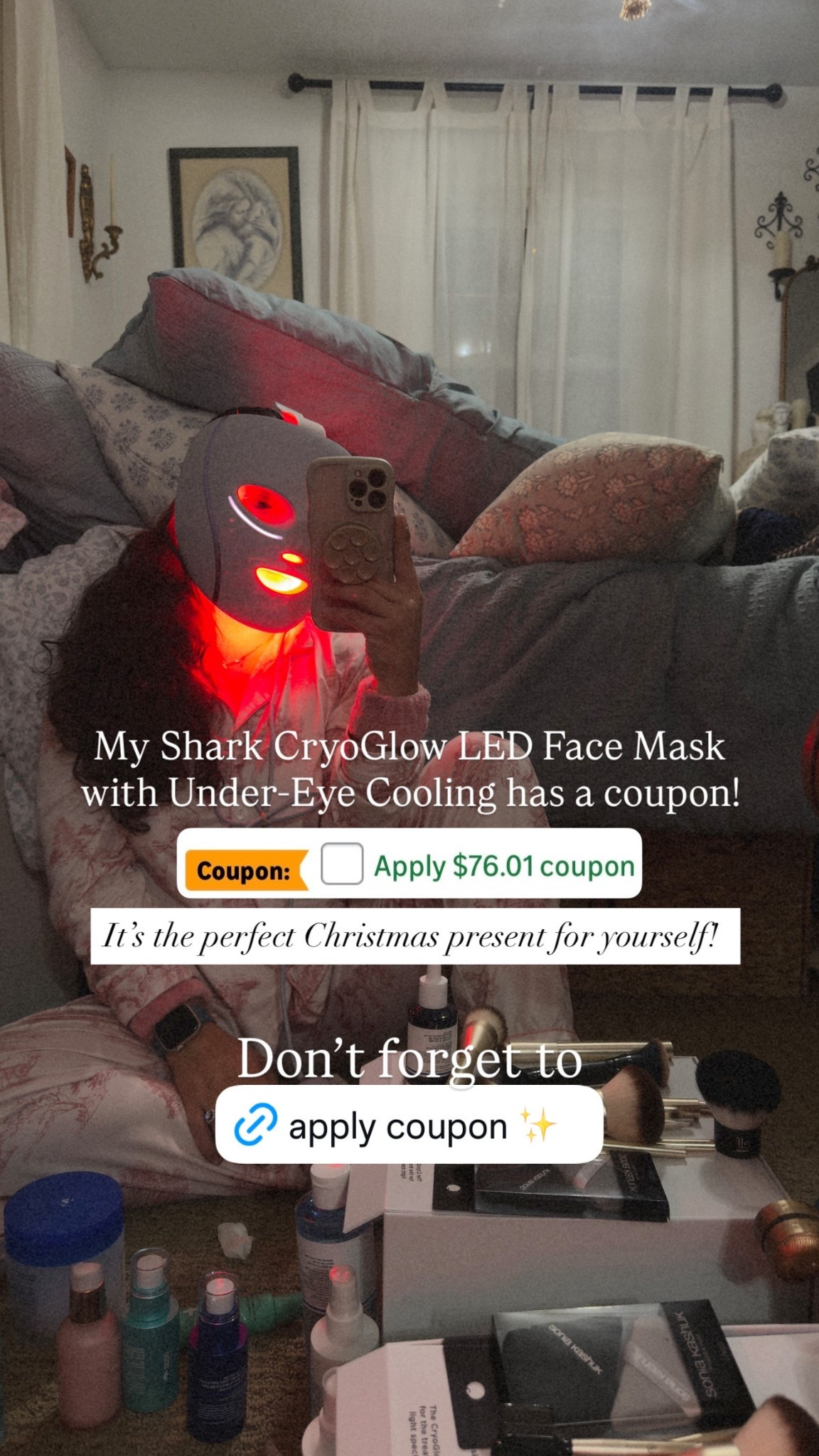 The perfect Christmas present for a mom or any woman in your life! Plus the Shark CryoGlow LED Face Mask has a coupon to add to make it even cheaper! Grab it NOW! 

#LTKselfcare #LTKCyberWeek #LTKGiftGuide