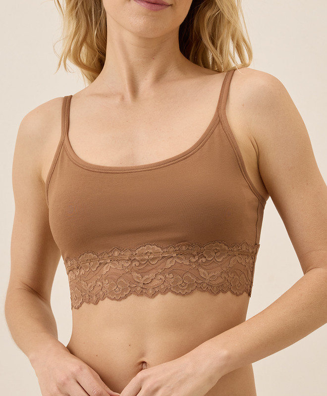 Women’s Lace Smooth Cup Bralette made with Organic Cotton | Pact | Pact Apparel