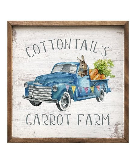 'Cottontail's Carrot Farm' Wall Art | Zulily