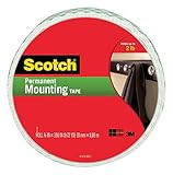 Amazon.com: Scotch Indoor Mounting Tape, 3/4-in x 350-in, White, Holds up to 2 lbs, 1-Roll (110-L... | Amazon (US)