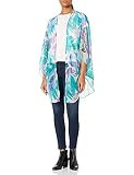 Steve Madden Women's Tropical Poppies Lux Kimono, Turquoise, One Size | Amazon (US)