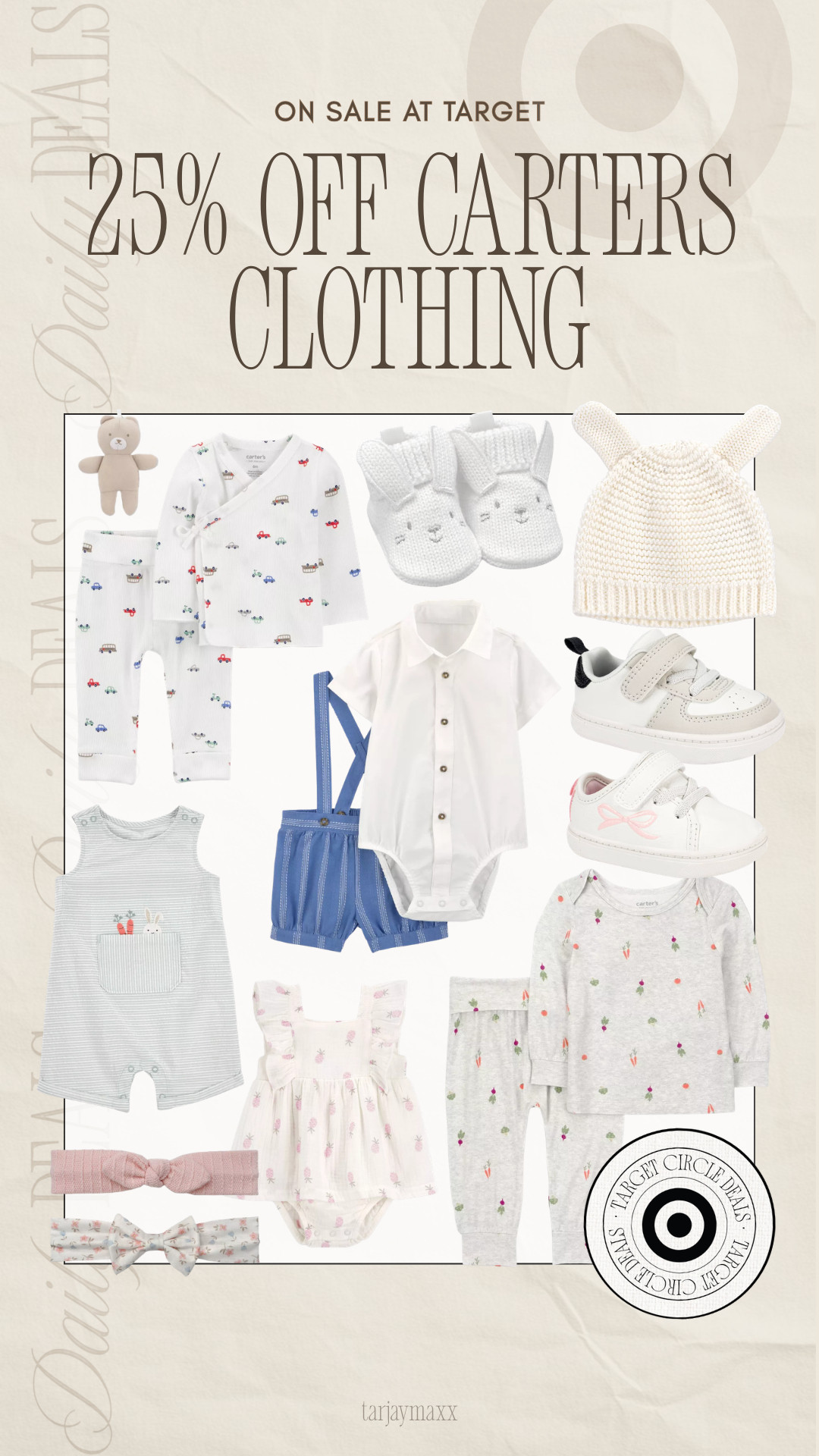 25% off Carter’s at Target is such a good time to stock up on baby essentials. The little matching sets, soft rompers, sweet dresses, and tiny sneakers are all perfect for spring and Easter.
date night outfits, vacation outfits beach, spring outfits, easter basket stuffers, work outfits, spring dresses, resort wear 2026, rodeo outfit inspo, business casual workwear, country concert outfits, baby spring outfits, carters just one you, target baby clothes, baby girl outfits, baby boy outfits, newborn essentials, baby shower gift ideas, target circle deal 

 #LTKootd #LTKBaby #LTKKids