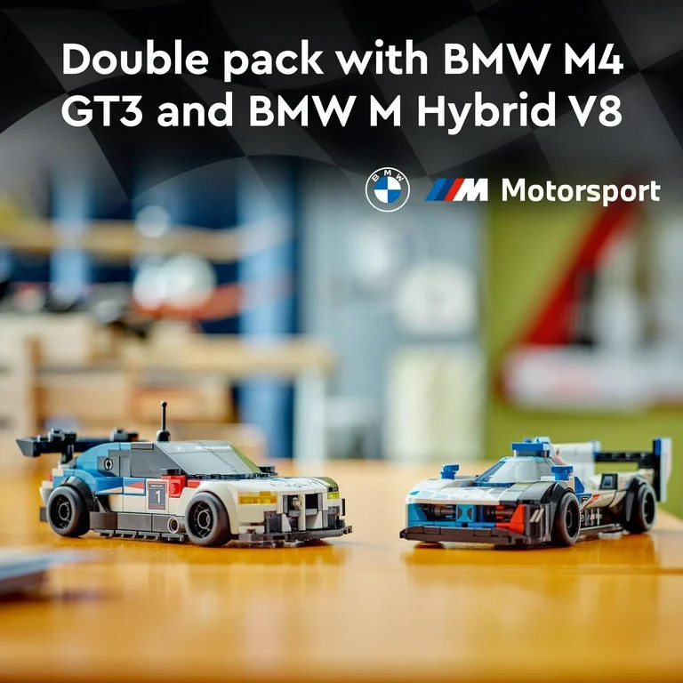 LEGO Speed Champions BMW M4 GT3 & BMW M Hybrid V8 Building Toys - Race Car Toys for Kids, Boys & ... | Walmart (US)