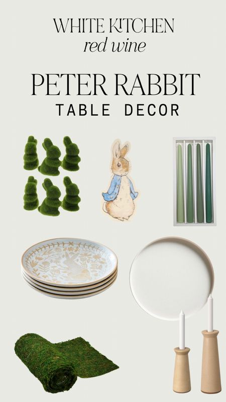 Peter Rabbit themed tablescape. Perfect for hosting your Easter brunch! 

#LTKhome #LTKunder50 #LTKSeasonal