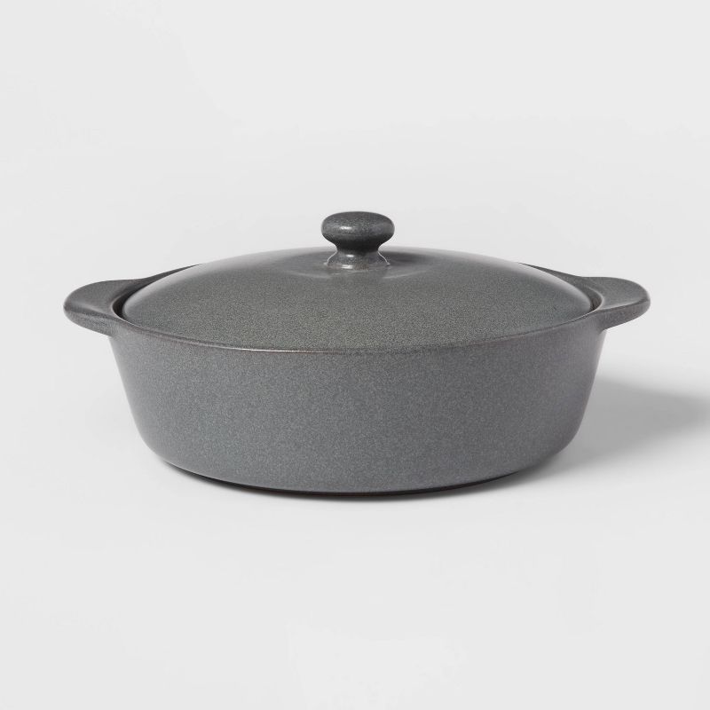 2.5qt Stoneware Tilley Baking Dish Black with Lid - Threshold™ | Target