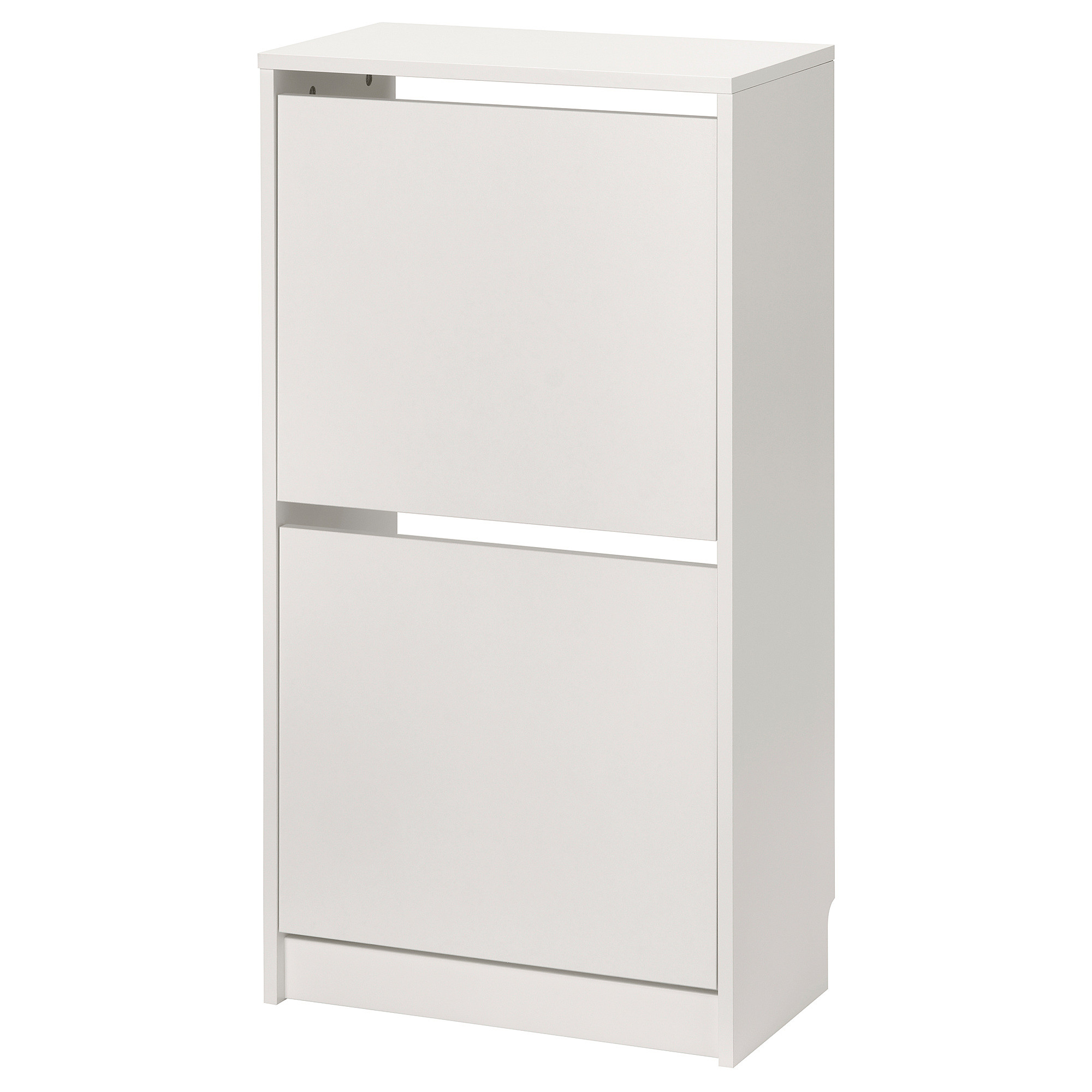 BISSA shoe cabinet with 2 compartments, white, 191/4x11x365/8"  - IKEA | IKEA US