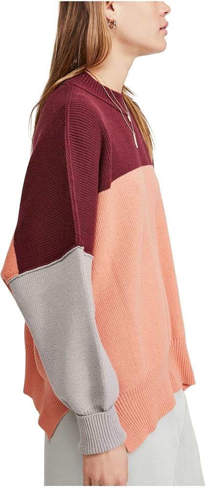 Free People Women's Easy Street Color Block Sweater | Amazon (US)