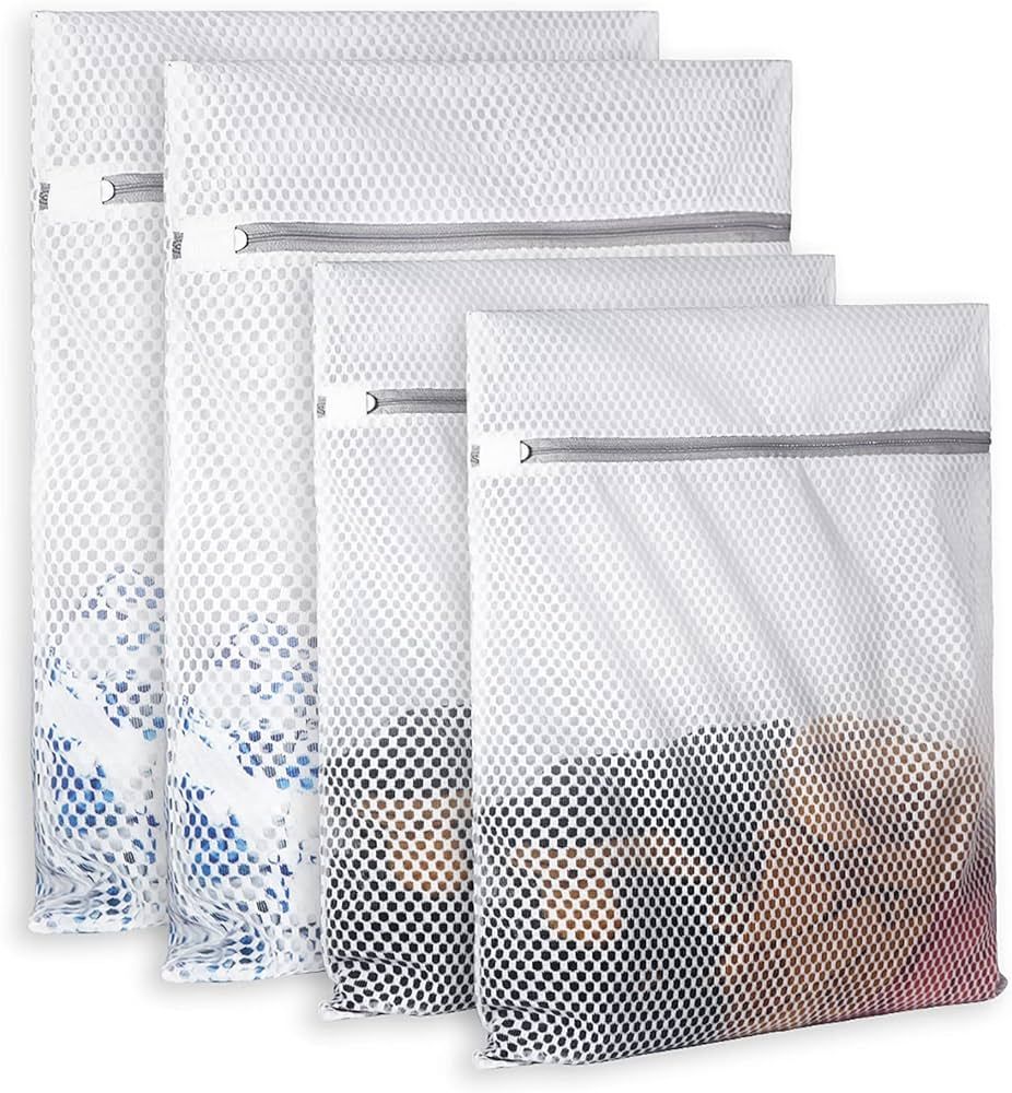 Extra Large Honeycomb Mesh Laundry Bag125gsm Net Fabric Durable and Reusable Delicate Wash Bag,Tr... | Amazon (US)