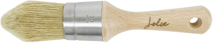 Jolie Wax Brush - Pure Bristle, Ergonomic Handles to be Used with Jolie Finishing Wax (Pointed) | Amazon (US)