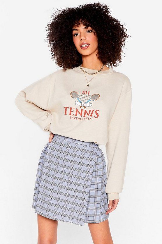 Serves 'Em Right Tennis Oversized Graphic Sweatshirt | NastyGal (US & CA)