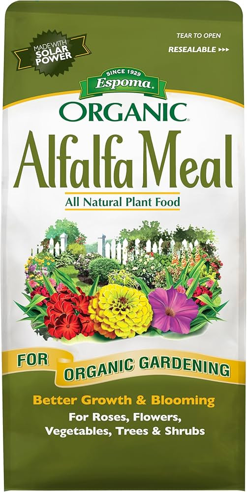 Espoma Organic Alfalfa Meal Fertilizer 2-0-2. All-Natural Plant Food Source of Nitrogen and Potas... | Amazon (US)