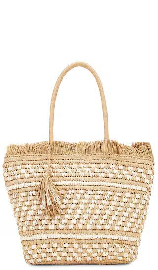 Karolina Tote in White & Natural | Revolve Clothing (Global)