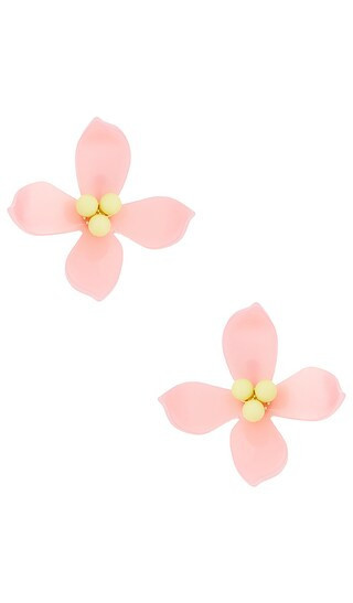 Lele Sadoughi Oleander Stud Earrings in Blush. | Revolve Clothing (Global)