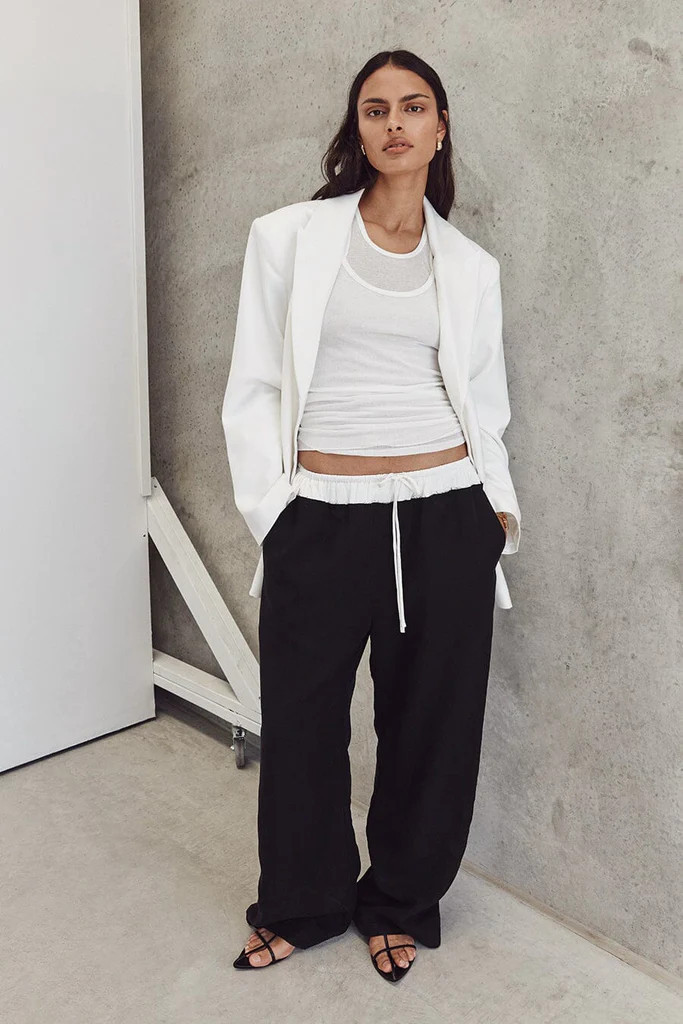 HARVEY BLACK SPLICED PANT | DISSH