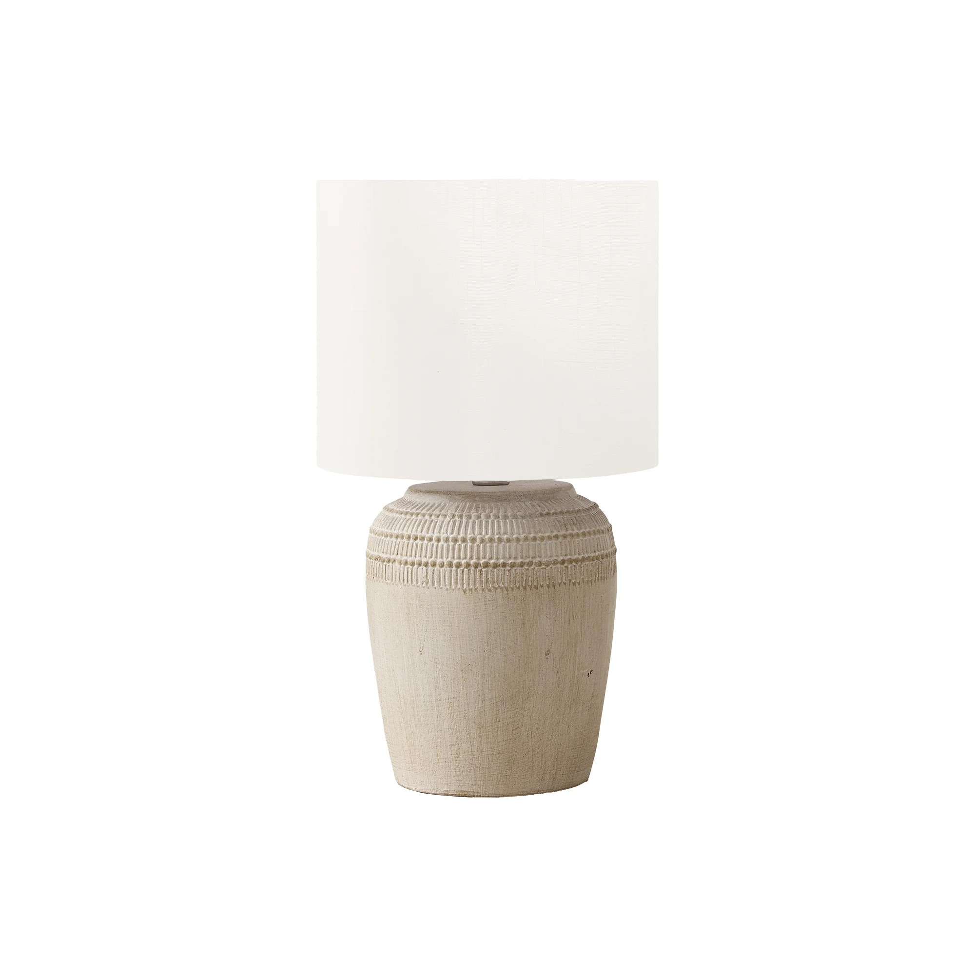 Monarch Specialties I 9779 Lighting, 17"H, Table Lamp, Beige Ceramic | Walmart (US)