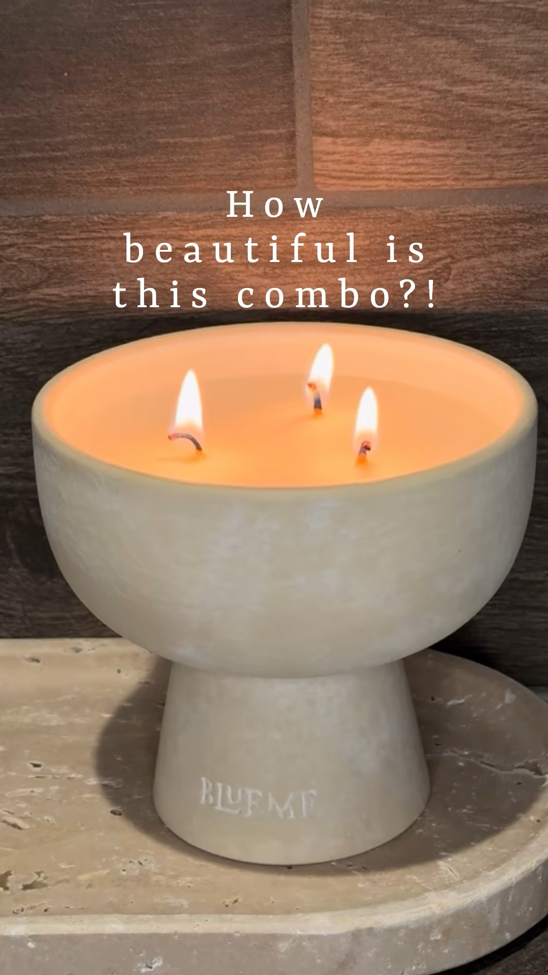Natural travertine stone tray with this beautiful, luxury refillable candle that has essential oils infused into their formulas!

#LTKSaleAlert #LTKHome #LTKFindsUnder100