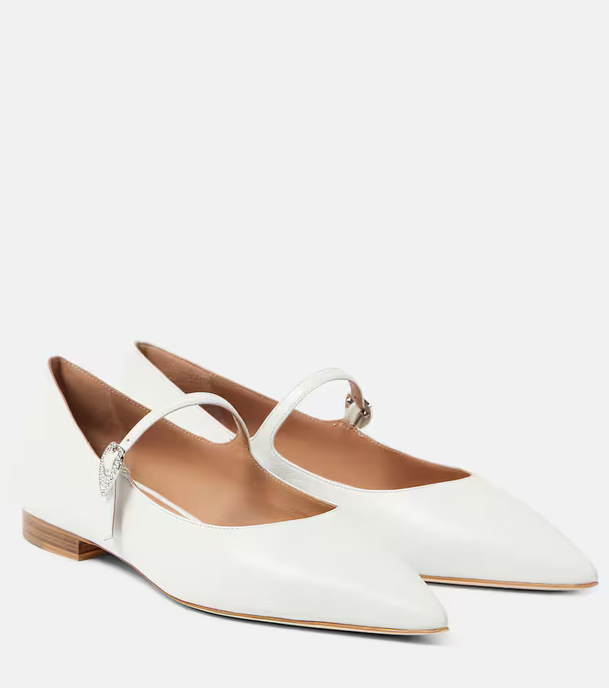 Malone Souliers x Tabitha Simmons Kate leather ballet flats | Mytheresa (UK)