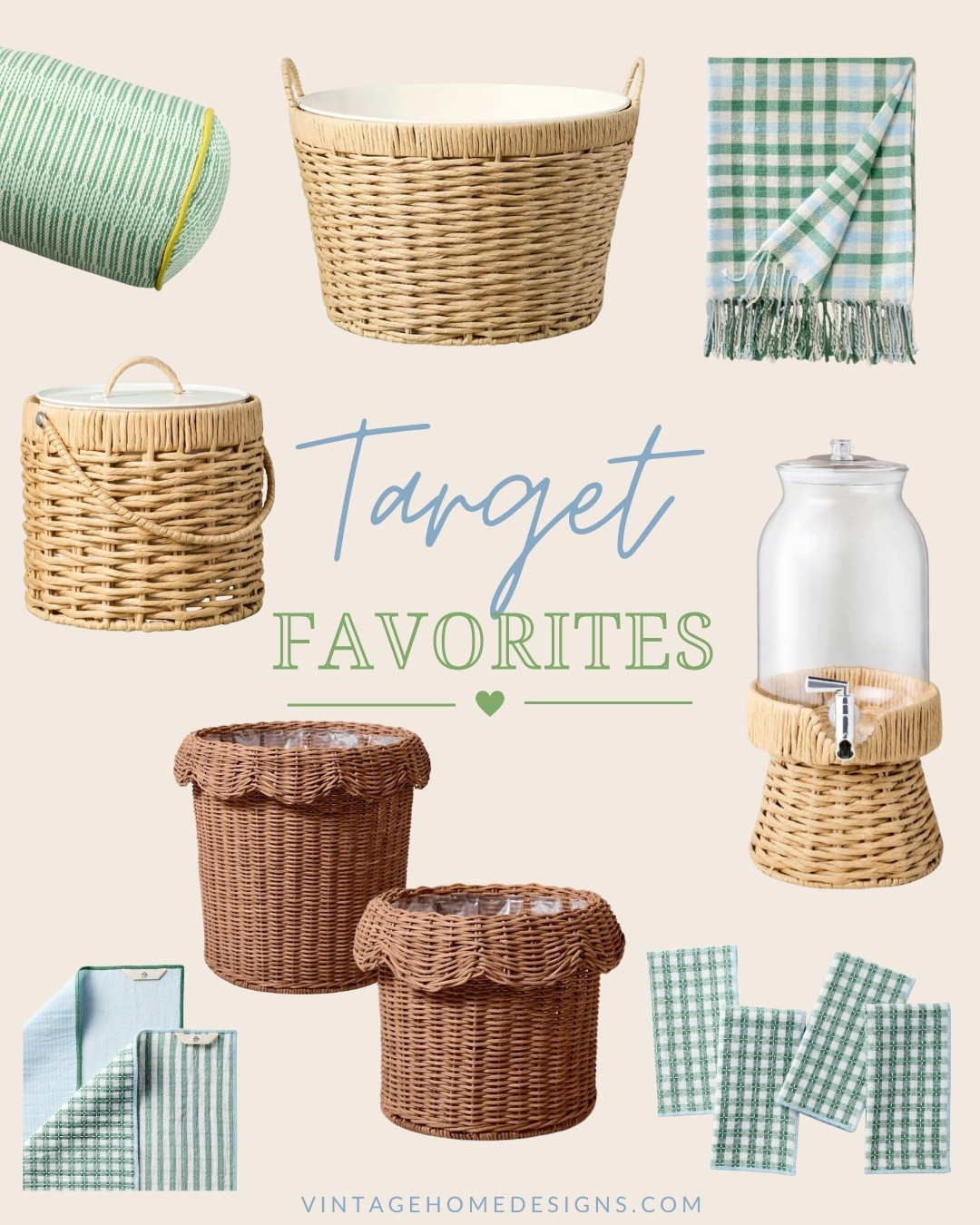 The new Spring Hearth and Hand collection at Target is so good!

I am loving all of the woven and rattan pieces.

The scallops on the woven planters are SO cute! 

The beverage dispenser with woven stand, woven wrapped ice bucket and woven wrapped metal beverage tub are perfect for all of your summer entertaining. 

These items are sure to sell out quickly so grab yours while you can.

These would also make great Mother’s Day gifts. 

#LTKHome #LTKFindsUnder50 #LTKGiftGuide