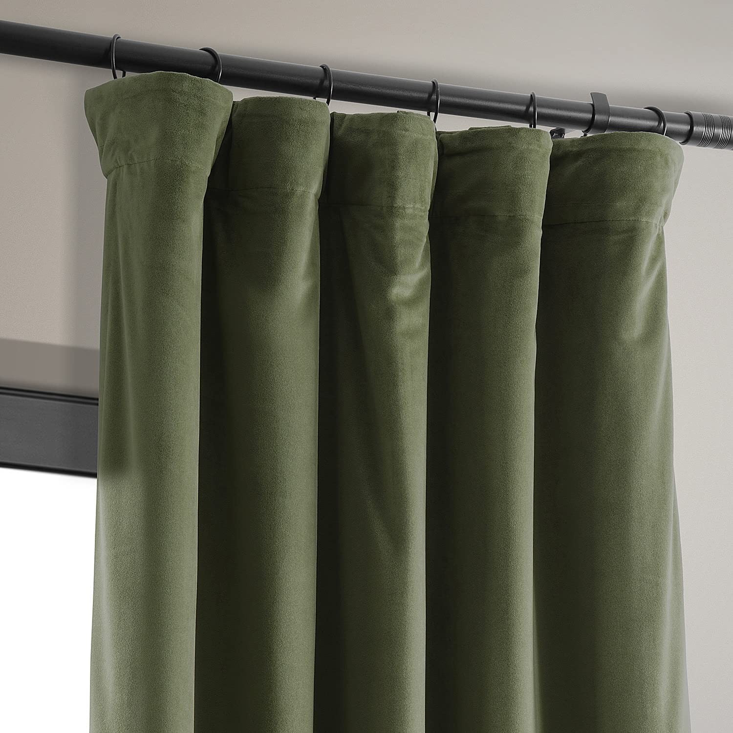 HPD Half Price Drapes VPCH-P Signature Blackout Velvet Curtain (1 Panel), 50 X 96, Hunter Green | Amazon (US)