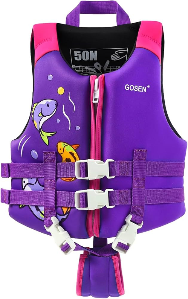 Kids Swim Vest Toddler Floaties for 24-66 lbs Boys Girls, Toddler Swim Vest with Adjustable Safet... | Amazon (US)