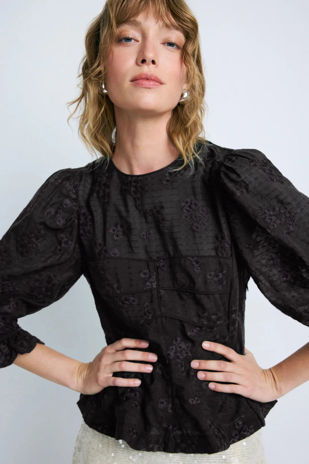 Hofmann Copenhagen Louise Embroidered Top | Rent the Runway