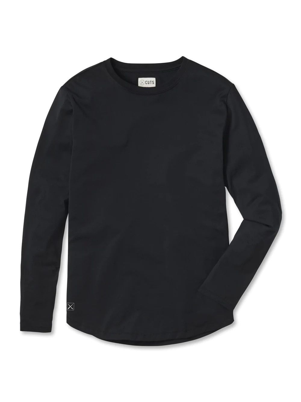 Pima Long Sleeve Curve-Hem Tee | Cuts Clothing