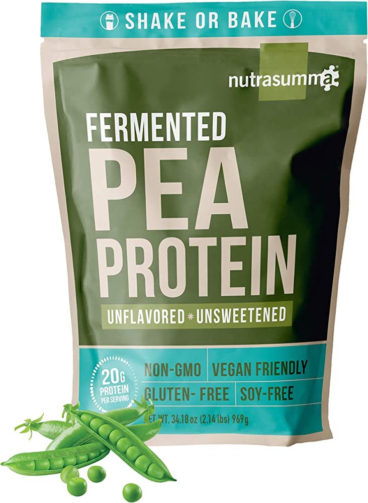 Nutrasumma 100% Plant Based Fermented Pea Protein Powder, 2.14lbs - North American Sourced Peas -... | Amazon (US)