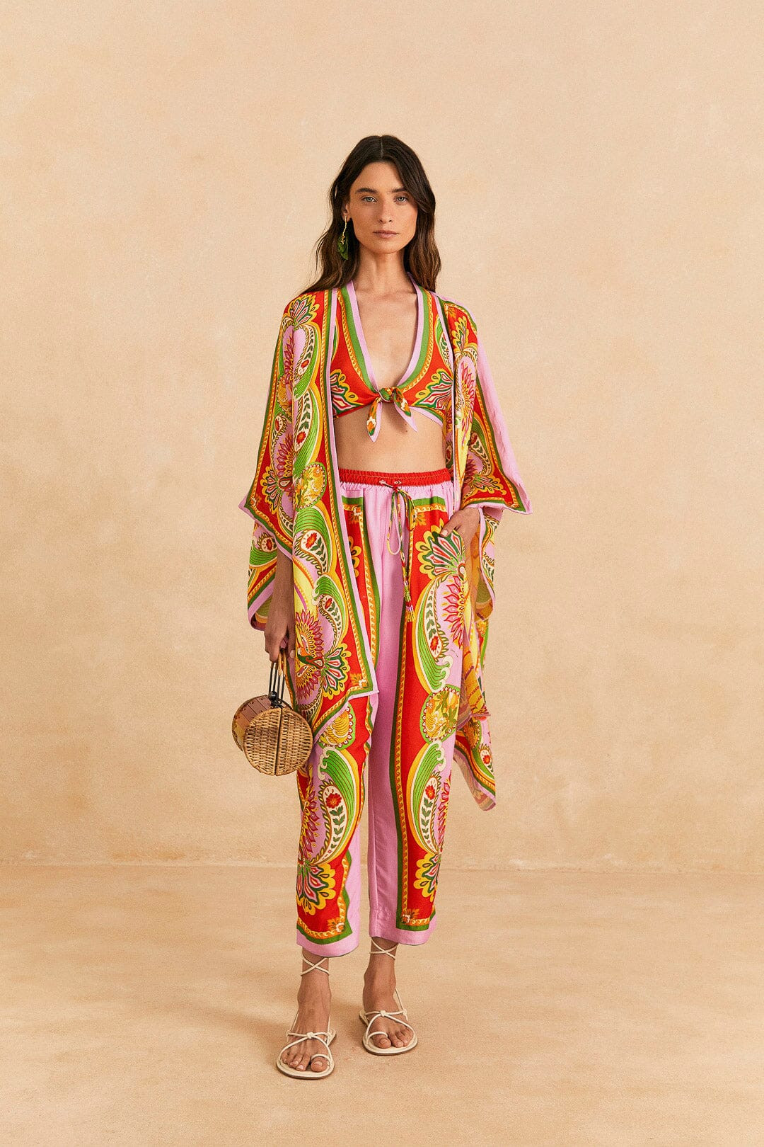 Beach Toucans Scarf Lenzing™ Ecovero™ Viscose Pants | FarmRio (US)